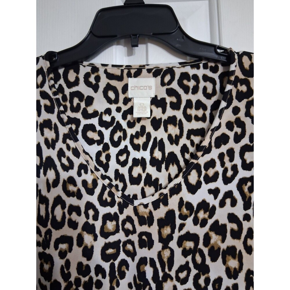 Women's Chico's 3/4 Sleeve Tunic Top Size 0 (4) - Picture 2 of 6